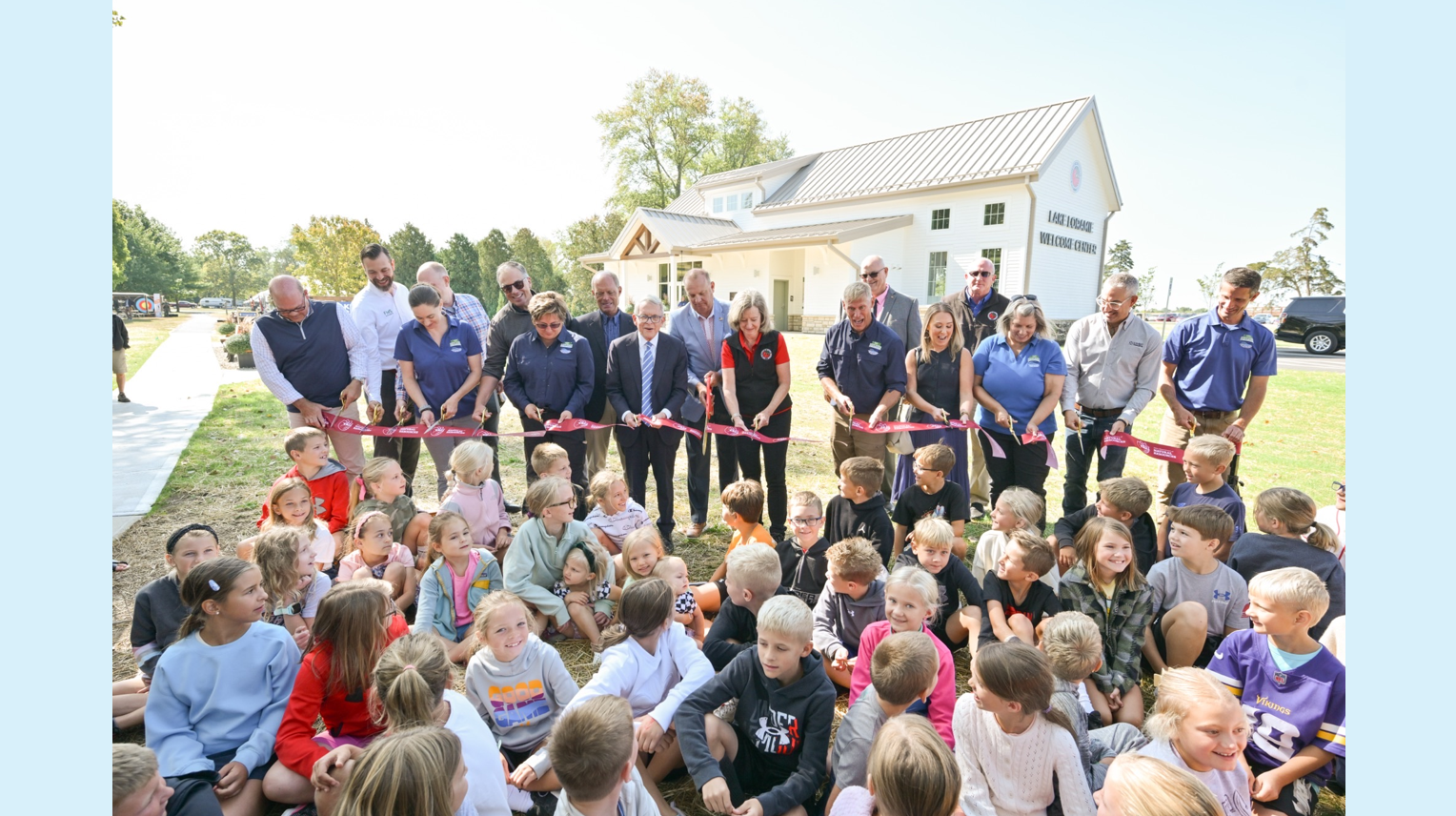 Governor DeWine and ODNR open new welcome center at Lake Loramie State Park